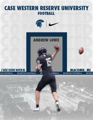 #AGTG after a long and thorough process, I am so blessed to announce that I will be committing to play football at <a href="/CWRUFootball/">CWRU Football</a>! Think you so much to <a href="/BobLowe91956243/">Bob Lowe</a> <a href="/hannibalroda/">Hannibal Roda</a> <a href="/S_Koski9/">Sean Koski</a> <a href="/BrandenTaylor_/">Branden Taylor</a> for all of the help in this process! <a href="/DebeljakGreg/">Greg Debeljak</a> <a href="/CoachWMiller/">Warren Miller</a>