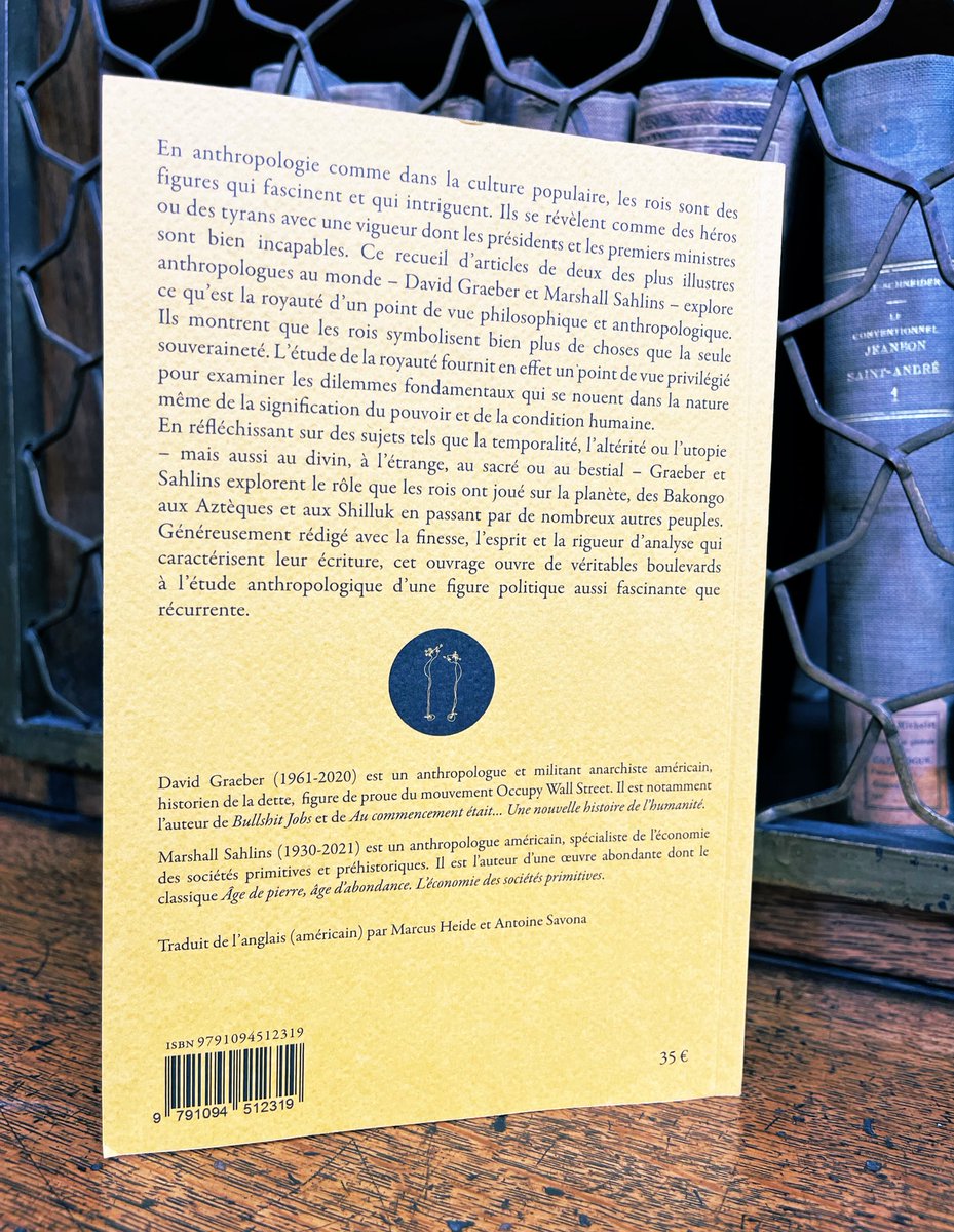 La traduction française du On Kings de David Graeber et Marshall Sahlins vient de paraître aux éditions de la Tempête.

La traduction est signée Antoine Savona et Marcus Heide.