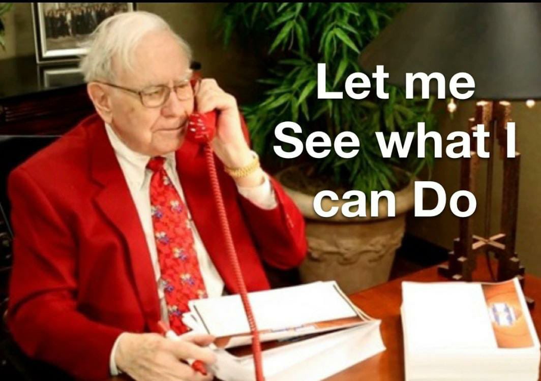 Meritas_app's tweet photo. Buffet sir in his true element
#meritas
#WarrenBuffett https://t.co/7fDfOQnBek