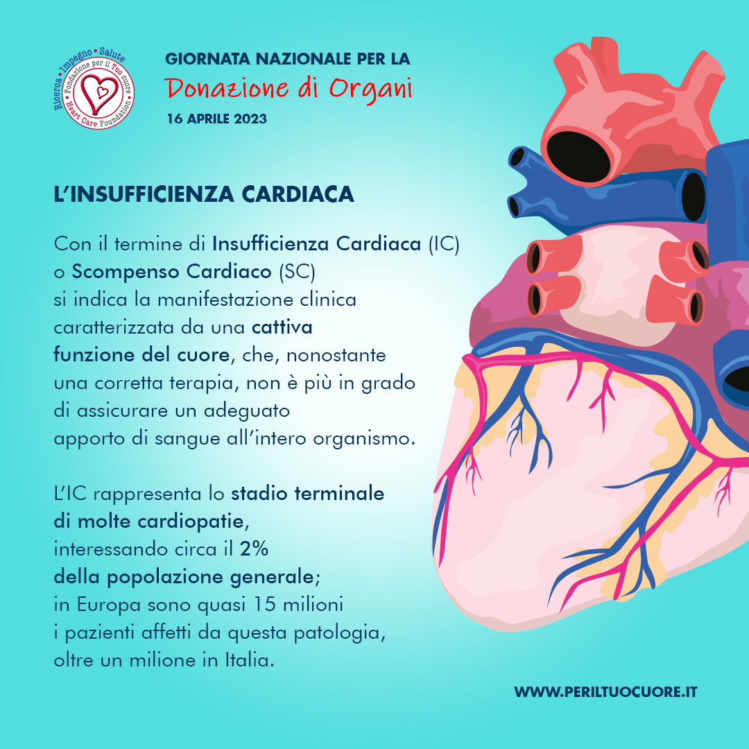 Cos'è l'insufficienza cardiaca? Vediamolo insieme! ❤️  

Per maggiori informazioni: periltuocuore.it  

#perilTuocuore #Cuore #Heart #Salute #Health #DonazioneOrgani #UnSìinComune #Sceglididonare