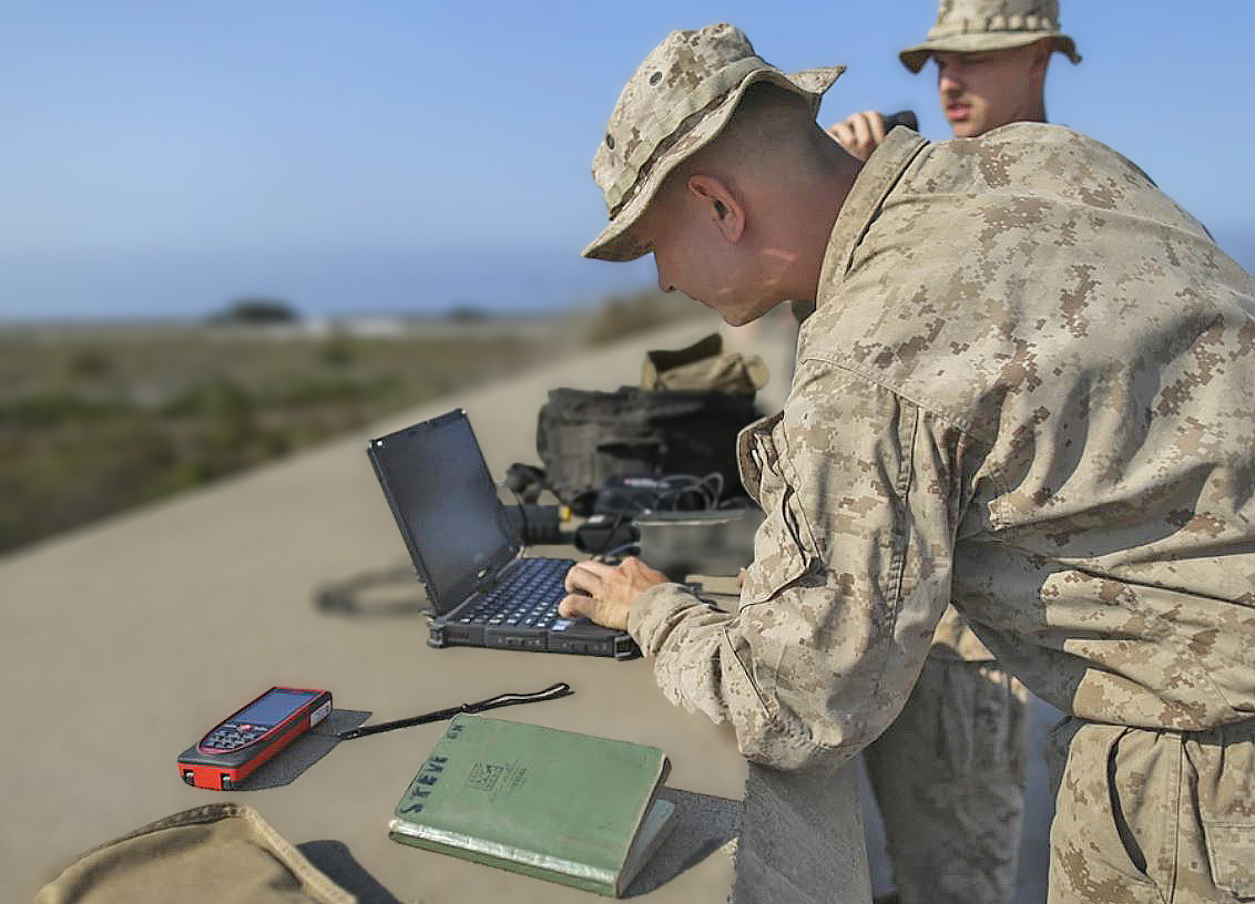 ArmyGeospatial's tweet photo. #GeospatialReading @USMC is using @ArmyGeospatial's #ENFIRE technology. The tactical engineering tool kit collects and disseminates engineer information to help route reconnaissance in combat. Learn more about our cross-service cooperation at https://t.co/RWi5wKZzS3 https://t.co/VzShJNjcZR