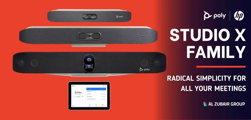 Alzubairgroup's tweet photo. #PolyStudioX family has got you covered! ๐ With the #X30, #X50, and #X70, we offer flexibility across the portfolio to meet the needs of any size meeting space.
#PolyStudioX #videoconferencing #audiovisual #collaboration #remoteoffice #virtualmeeting #tech #innovation https://t.co/3LIWUsvvyd