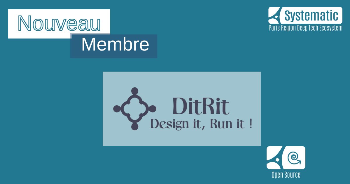 Bienvenue à notre nouveau membre!
L’association d’intérêt général Ditrit simplifie l’adoption d approches agiles &amp; DevOps
Elle édite +sieurs produits #opensource dont 1 jumeau numérique de data center &amp; 1 outil lowcode d'édition de code d’infrastructure.
👉ditrit.io