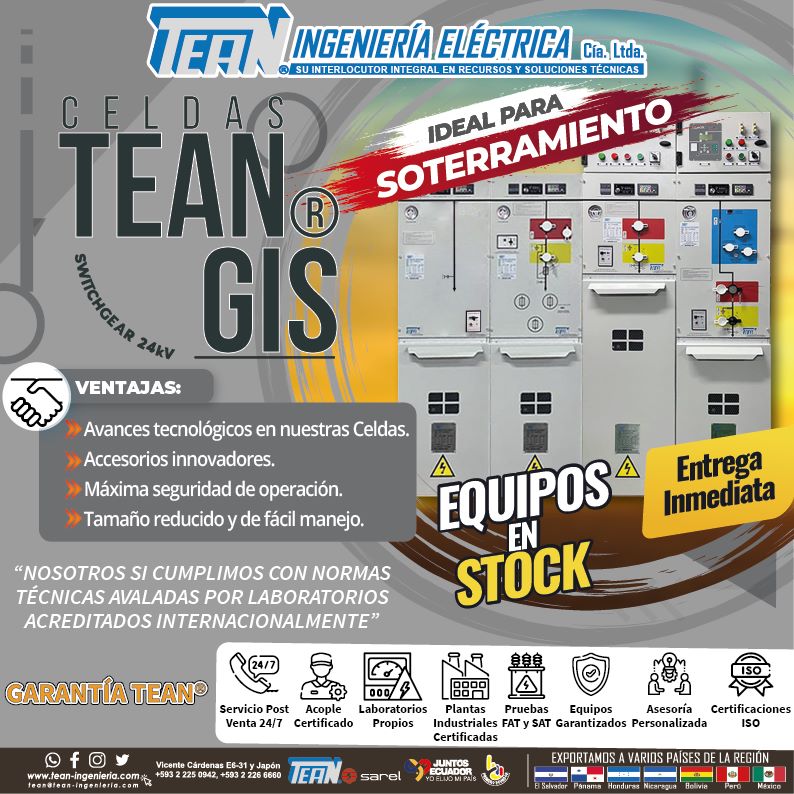 TEAN_INGENIERIA's tweet image. Todos los equipos #tean cumplen con los requerimientos exigidos por las empresas eléctricas del país. Tenemos #certificaciones #internacionales.

⚡¡ENTREGA INMEDIATA!!!⚡
¡MÁXIMA SEGURIDAD, PROTECCIÓN Y CONTROL!
💻𝘾𝙊𝙏𝙄𝙕𝘼 𝙔𝘼!: bit.ly/3L9fsbi