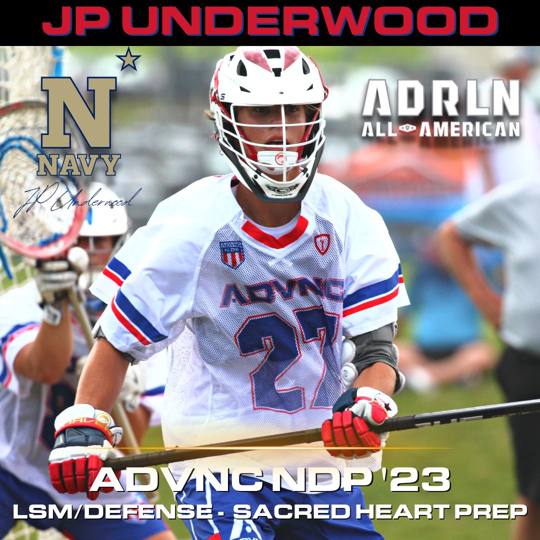 Huge congrats to ADVNC '23 JP Underwood on being named an All-American by Adrenaline. JP has been in our Program since he was a little kid and it's our honor to have helped him develop over the years. JP will play DI lacrosse at the US Naval Academy starting this Fall.