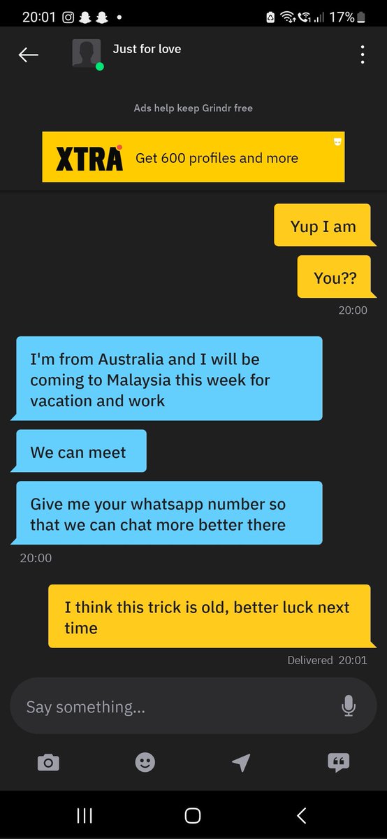 Dharrsh08's tweet photo. At least scammer thinks I'm worth it 🥹♥️.. thank you, Mr Scammer https://t.co/dRyt6cpNTO