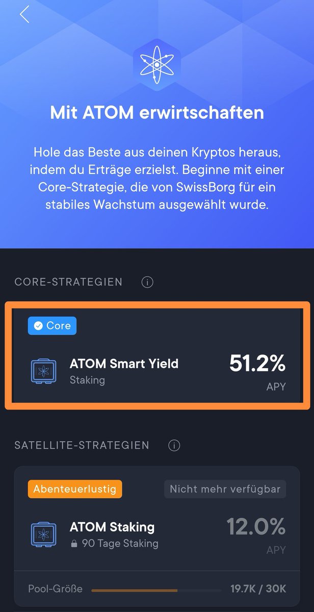 UniverseBorg's tweet image. 👍💚 Fantastic, from 12.04. to 13.04.2023 there was once again a nice yield on #ATOM. 😀
Become #GenerationPremium and you also have the possibility of high yields. 💚💪💚
@cosmos @swissborg 
#CHSB #swissborg
#SwissBorgEarn
@alex_fazel @Cyrus_Fazel @Banz1337 @sbh69 @dadex110