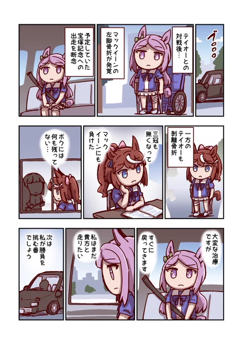 メジロマックイーンと激戦の後で 