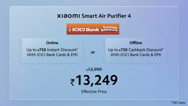 alvintse's tweet photo. Breathe easy with #XiaomiSmartAirPurifier4! 🌬️ 
With 360-degree filtration, it ensures clean air in every corner of your home | Starting at Rs.13,249

#SmarterLiving https://t.co/8hkV0YDMl6
