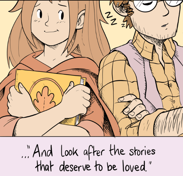 Carlson_JoshuaJ's tweet image. "That even against all kinds'a trouble we'll have what it takes to be #libarians... 
And look after the stories that deserve to be loved."

webtoons.com/en/challenge/t…

#librarytwitter #libraries #TwistwoodTales @ByTwistwood