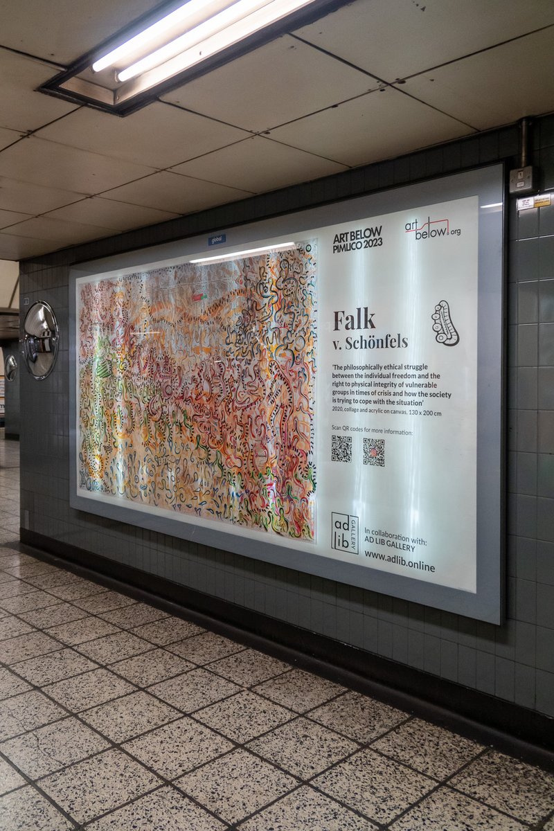 adlibgallery's tweet photo. Here's a look at some of the billboard posters from the first campaign at #pimlico tube station in #london

@ArtBelow @adlibgallery

Thank you to @cazenovecapital for sponsoring some of the posters

 #adlibgallery #artbelow #pimlico #tatebritain #contemporaryart #londonartscene https://t.co/mHwrLkc4Te