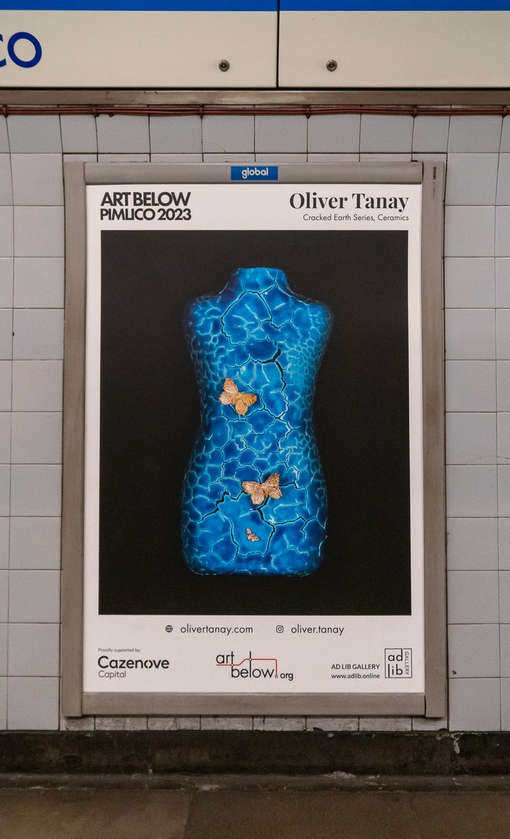 adlibgallery's tweet photo. Here's a look at some of the billboard posters from the first campaign at #pimlico tube station in #london

@ArtBelow @adlibgallery

Thank you to @cazenovecapital for sponsoring some of the posters

 #adlibgallery #artbelow #pimlico #tatebritain #contemporaryart #londonartscene https://t.co/mHwrLkc4Te