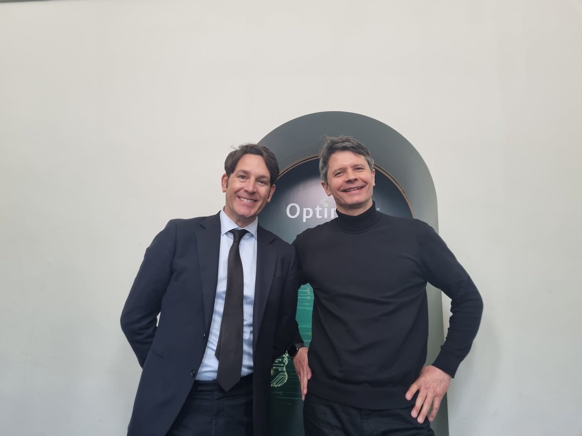 OptimizeNowAI's tweet photo. Don't they look well? Richard &amp; @LeoWOptimize #optimizelaunch https://t.co/DkQai8Y8wX