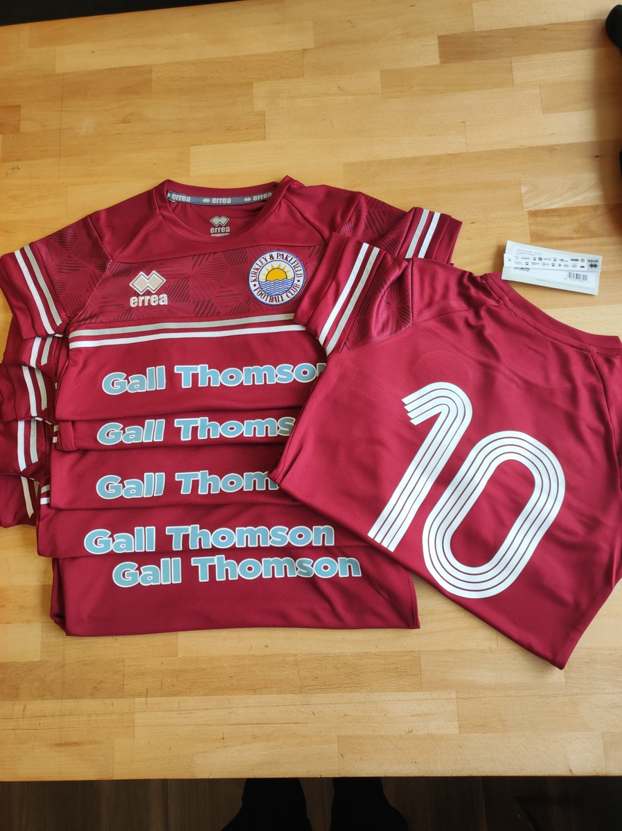 epsportsltd's tweet photo. Another New Errea Kit for KPFC many thanks Gall Thompson for sponsoring  there kit https://t.co/ZG1RBsOOwb