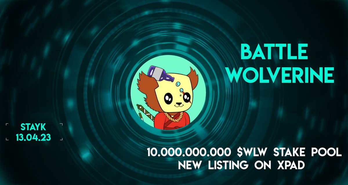 📷 New listing on XPad <a href="/Wolverine_XRPL/">Battle Wolverine_MINT IS LIVE</a> 
📷 Stake started 
📷Staking pool: 10,000,000,000 $WLW
📷 Daily:  136,986 $WLW

<a href="/Wolverine_XRPL/">Battle Wolverine_MINT IS LIVE</a> holders can connect staking on📷 xpadapps.com 📷 

#XPad #staking #XRPL #XRPLedger #passiveincome