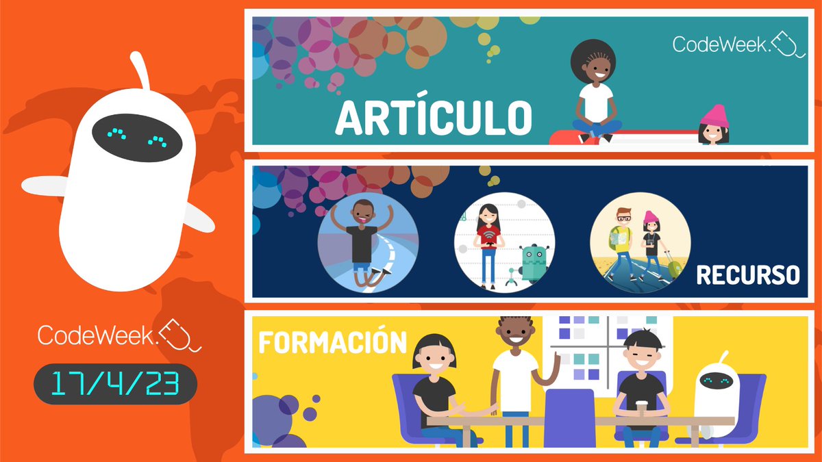 🚨 ¡Atención! Las novedades de <a href="/CodeWeekEU/">EU Code Week</a> ya están aquí:

🔋 ¿Sabías que la programación puede ayudar a ahorrar energía?
🎮 Descubre el divertido juego "Captura al robot"
💻 Fórmate gratuitamente con los recursos del canal de YouTube de la #CodeWeek

🔗 code.intef.es/noticias/conte…