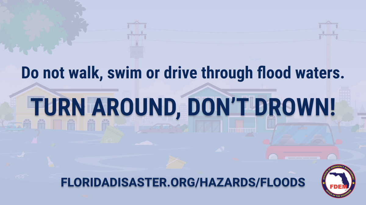 🚨 Heavy rains have caused major flooding in areas of Broward &amp; North Miami-Dade counties. 

REMEMBER: Don't drive through flooded roadways. Just six inches of moving water can knock you down, and one foot of moving water can sweep your vehicle away.

‼️ Turn around, don't drown.