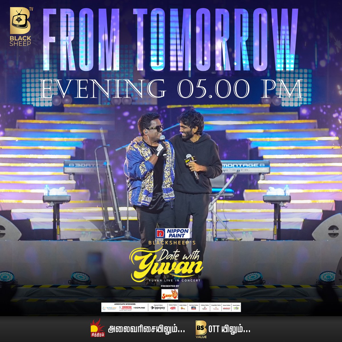 chithiramtv's tweet photo. Blacksheep's "Date with Yuvan" - நாளை மாலை 5 மணிக்கு உங்கள் Blacksheep TV யில்

#Blacksheeptv #blacksheeptamil #bsvalueapp #blacksheepdigital #blacksheeptvshows #yuvan #datewithyuvan #liveconcert https://t.co/diq9ULsVmk
