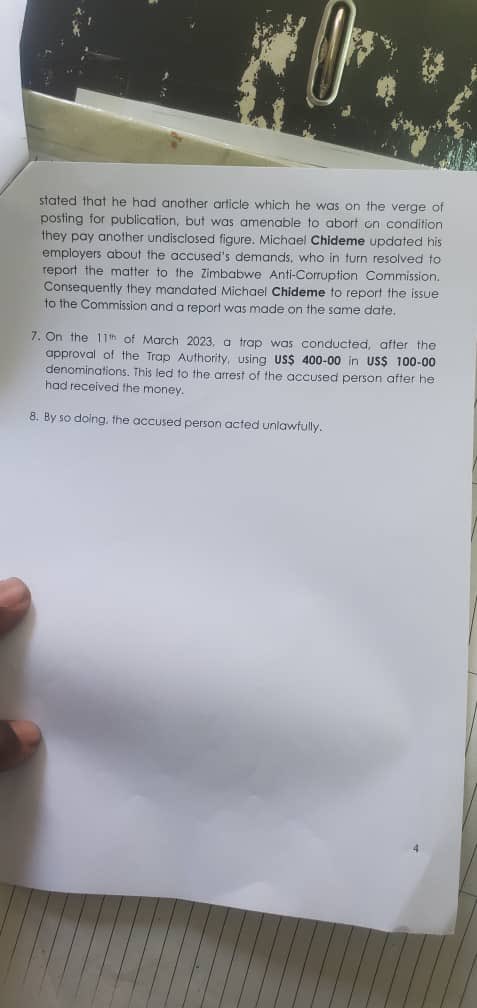I have written before on the scourge of corruption in Zim’s newsrooms. Beware, there is a cartel of corrupt journalists out there. One of them is currently in court. The culprits appear to be concentrated around freelancers who also sell their stories to online news scavengers👇🏿