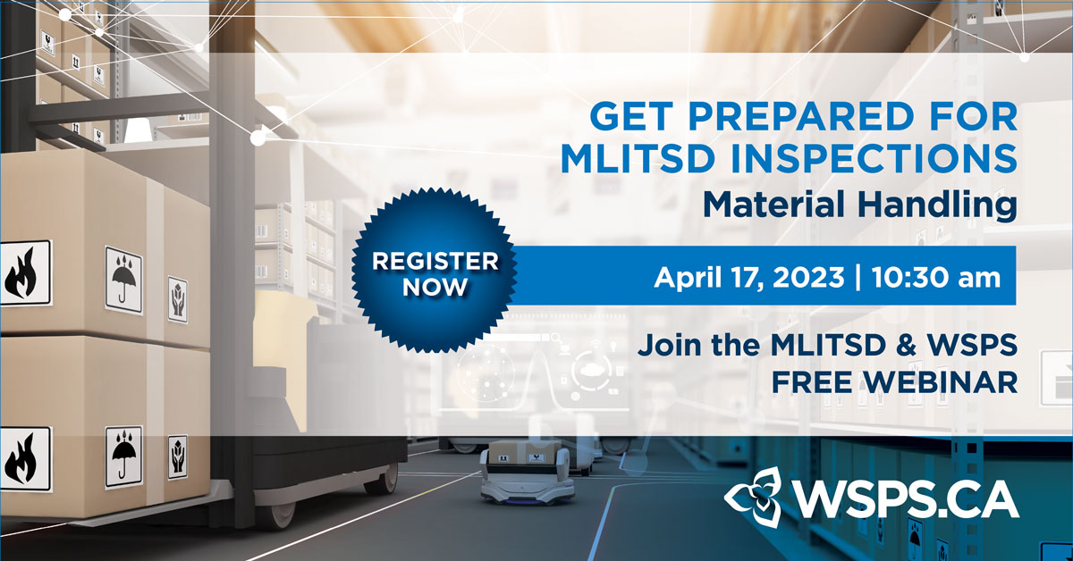 Workplace Safety & Prevention Services (@wsps_news) on Twitter photo Attention #manufacturing workplaces! Material Handling focused #inspections begin May 1, 2023.
Join us and <a href="/ONTatwork/">Ontario At Work</a> for a #free #webinar to learn how to stay compliant and protect your workers from injury.
Register now! ➡️wsps.news/3mBL5Ai Attention #manufacturing workplaces! Material Handling focused #inspections begin May 1, 2023.
Join us and <a href="/ONTatwork/">Ontario At Work</a> for a #free #webinar to learn how to stay compliant and protect your workers from injury.
Register now! ➡️wsps.news/3mBL5Ai