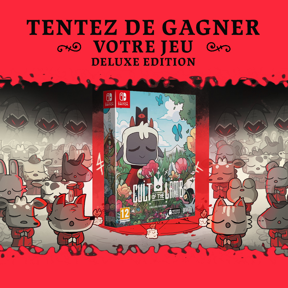 Micromania_Fr's tweet image. Demain, c'est la sortie d'une pépite du jeu indé dans sa version physique : Cult of the Lamb ➡️ micro.mn/3FlHIok

Concours pour l'occasion 🔥

➡ RT, Like &amp;amp; Follow @Micromania_Fr⁣⁣⁣⁣⁣⁣⁣⁣⁣⁣⁣⁣⁣⁣⁣⁣⁣⁣⁣⁣⁣
➡ Mentionnez un ami en réponse avec #MicromaniaLamb