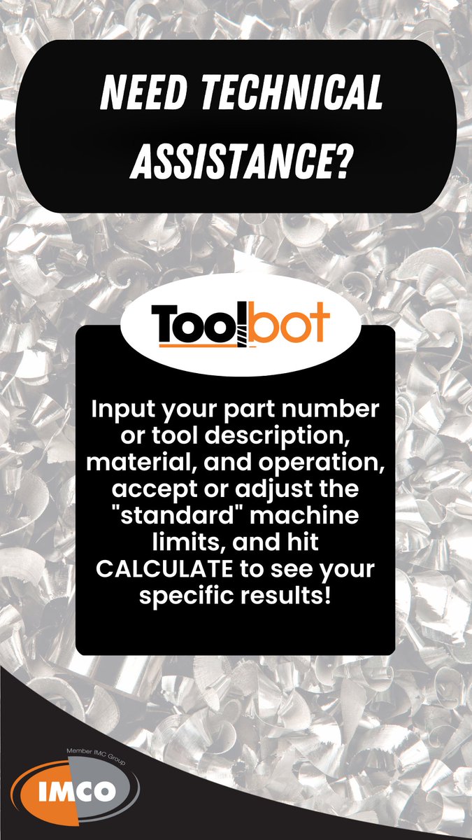 IMCOUSA's tweet image. Have questions? We're always here to help!

#imcousa #toolbot #techsupport #machineitlikeyoumeanit #checkitbeforeyouwreckit