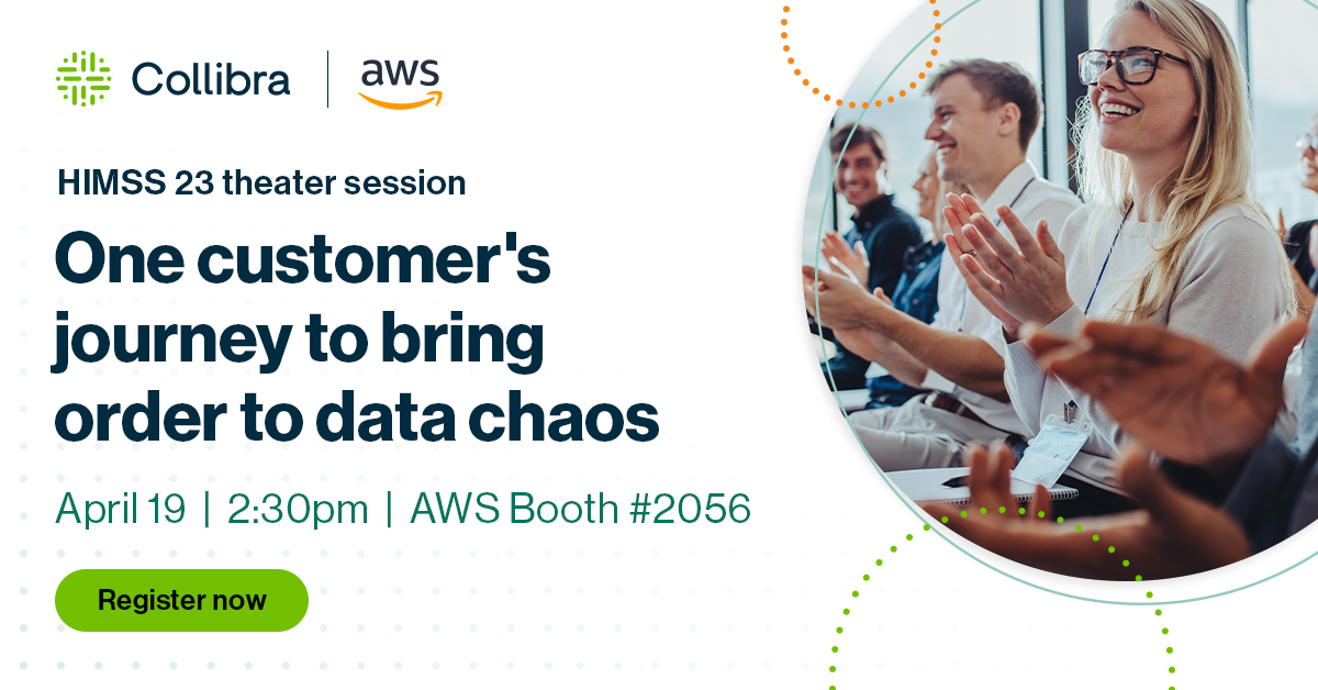 We are looking forward to @HIMSS23 next week. Catch us in the AWS booth (# 2056) on 4/19 at 2:30pm to hear about one of our customer's journeys to bring order to data chaos.
ow.ly/5MZz50NHv0N
#data #healthcare #dataquality #innovation