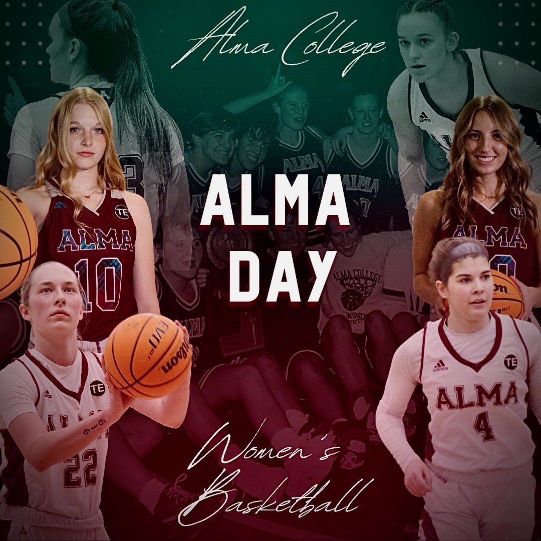 AlmaScotsWBB's tweet photo. Happy Alma Day!

Today is a special day in the Alma community! Today we celebrate Alma College with a day of assisting and helping! 

Make a great play today and consider supporting our women’s basketball program with the link below! 

Go Scots!

https://t.co/e0rgcB2WPr https://t.co/RKYLSWeI1I