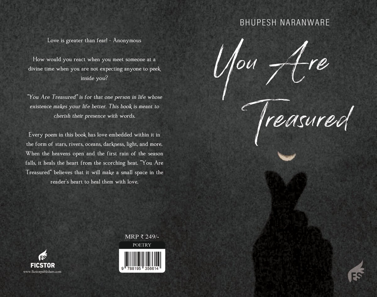 ficstor's tweet photo. Launching: YOU ARE TREASURED 

#poetry #book 
 
Order Now : 

#Amazon - https://t.co/UD8r9UqVZ0

#Flipkart - https://t.co/IVwb6WQLZL

#YouAreTreasured #BhupeshNaranware #authorBhupesh #NEW  #read #reading #readbooks #MustRead #mustreads #BookWorm  #BooksWorthReading #BookAddict https://t.co/YikHEddDOG
