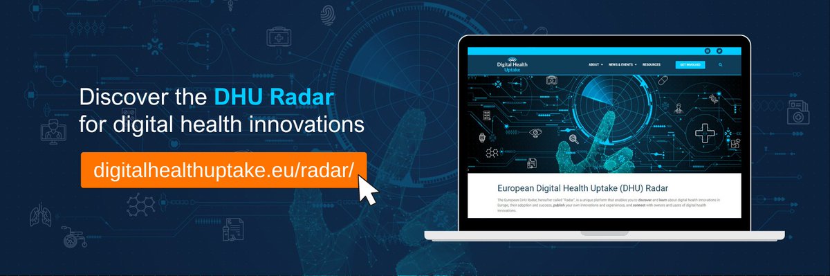 Digital Health Uptake (DHU) (@dhuptake) on Twitter photo 📲Calling all digital health innovators!
👉Post your digital health products and services on the newly launched European #DHURadar by the #DigitalHealthUptake project and elevate your visibility in the industry.
Register here:
↪️ digitalhealthuptake.eu/register/ 📲Calling all digital health innovators!
👉Post your digital health products and services on the newly launched European #DHURadar by the #DigitalHealthUptake project and elevate your visibility in the industry.
Register here:
↪️ digitalhealthuptake.eu/register/