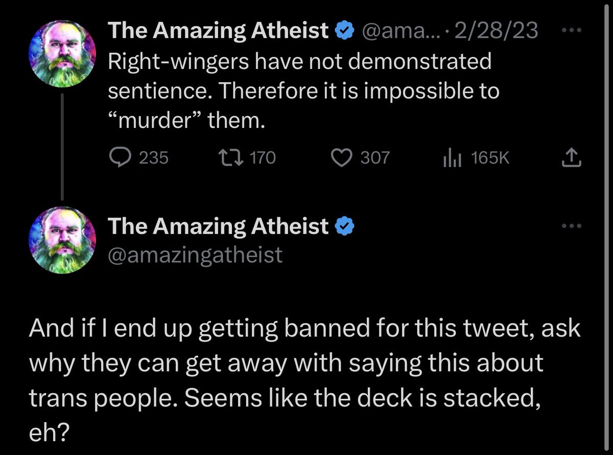 not mentioning the full context of his tweet is incredibly bad faith