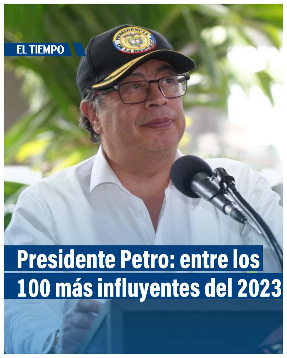 ELTIEMPO's tweet photo. 📍 Este jueves 13 de abril, la prestigiosa Revista Time (@TIME) incluyó al presidente Gustavo Petro (@petrogustavo) en su lista de las 100 personas más influyentes del mundo. Gabriel Boric de Chile fue el encargado de escribir su perfil. → https://t.co/rDVATSSzDS https://t.co/r00GPtkuUh