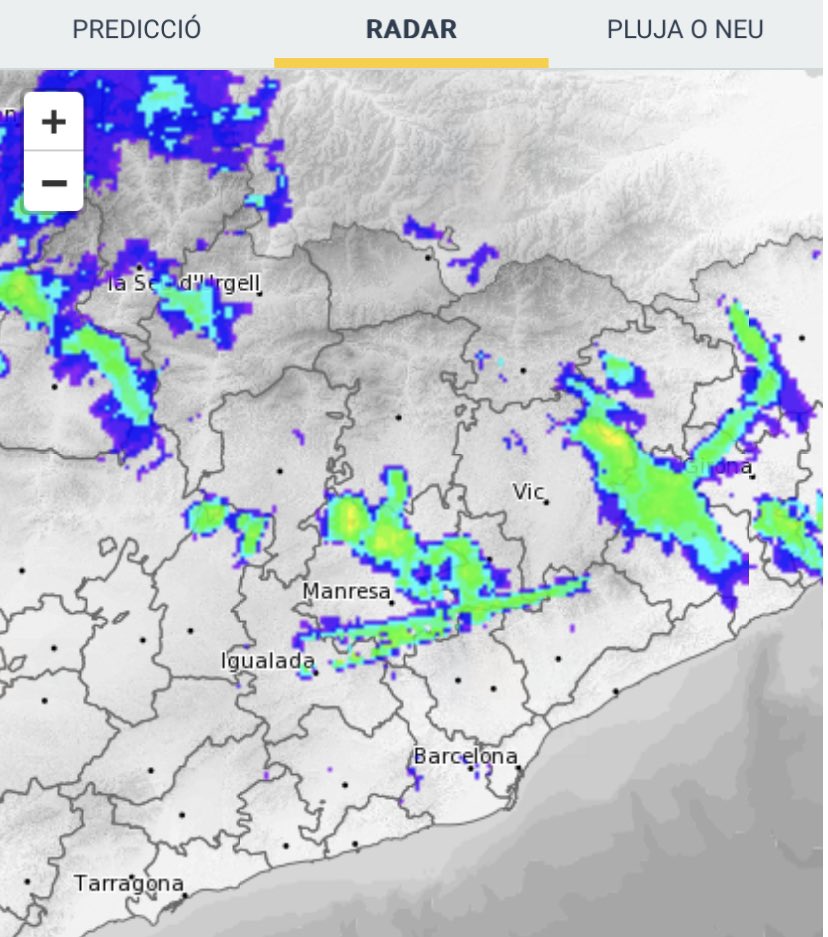 silviamural's tweet photo. A punt de llagrimeta 🥺 en veure petites cortines de pluja ☔️ al Moianès.
Poc, però menys és res #plugims https://t.co/ofSKC4Uyi8