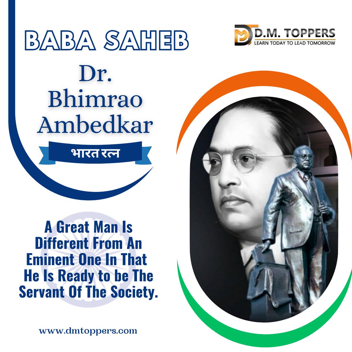 dmtoppers's tweet photo. On the occasion of Ambedkar Jayanti, let us remember and thank Dr. B.R. Ambedkar on his birthday and take inspiration from his life.
Website - https://t.co/vLBnbX6fYC
#ambedkarjayanti #ambedkar #jaybhim #ambedkarism #babasahebambedkar #ambedkarites #india #bhimarmy #babasaheb https://t.co/rE2bwiHEX8