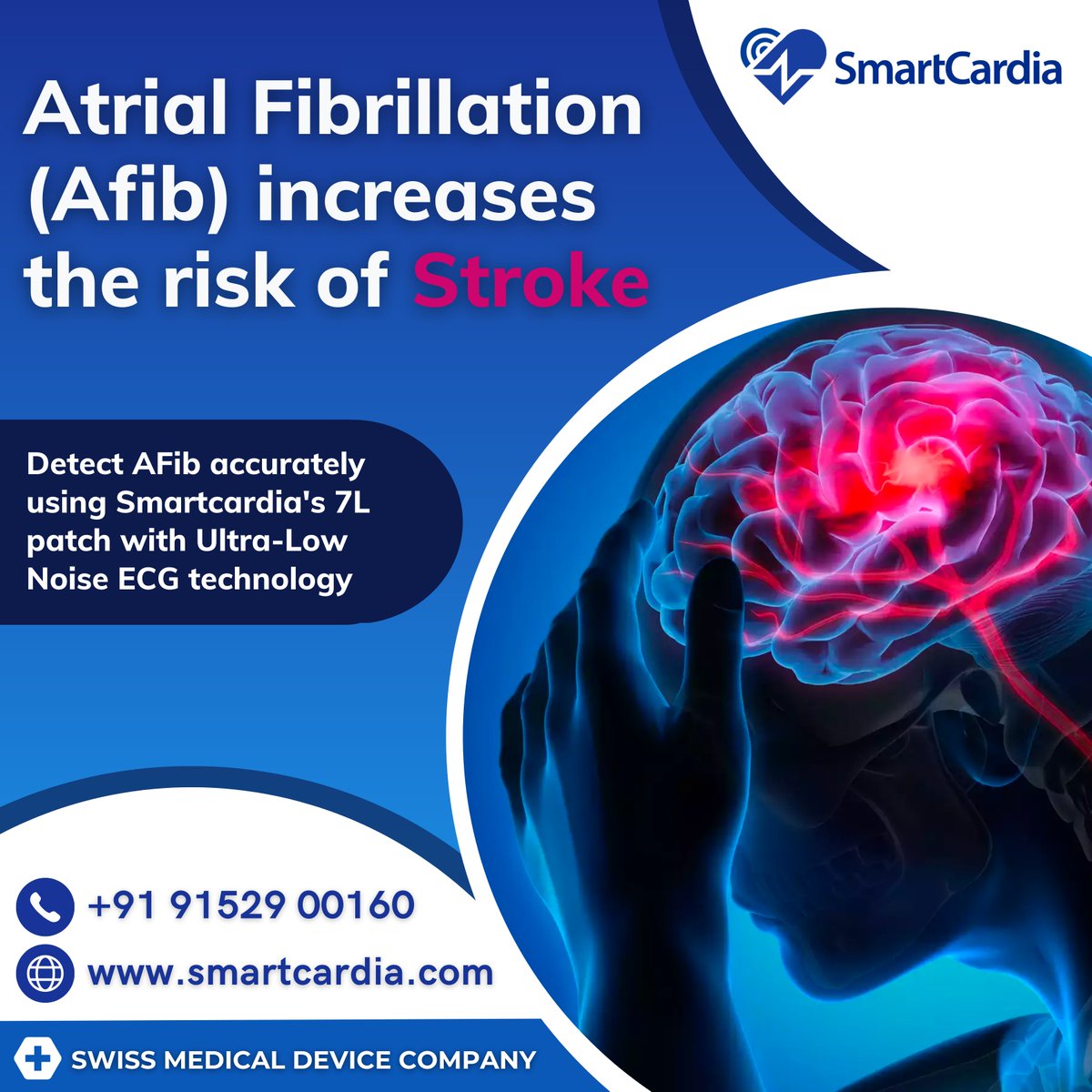 smartcardia's tweet photo. #Afib Detection with Smartcardia's Advanced 7L Patch with Ultra-Low Noise ECG Technology.

Visit our website at https://t.co/Q8h6XMMhfO for additional details, or contact us at 91529 00160.

#smartcardia #ecgpatch https://t.co/7Jfr2PlrnO