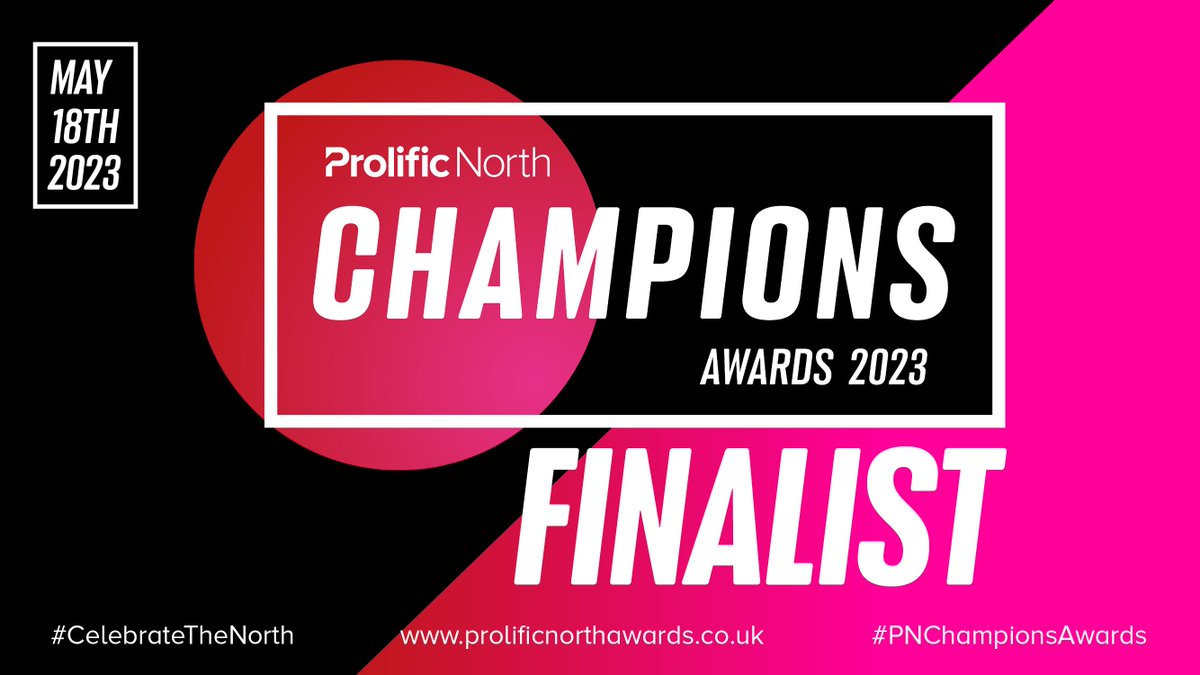 🏆 We're delighted to be on the shortlist for #ProductionCompanyOfTheYear at @ProlificNorth's Champions Awards 2023!

We're up against some of the top Northern talent in film production but wish us luck🍀

#StoriesWithHeart #CelebrateTheNorth
#PNChampionsAwards