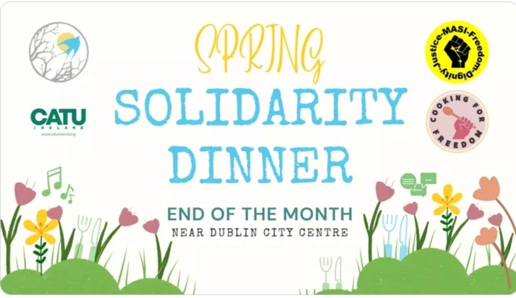 💰 F U N D R A I S I N G 💰

After two successful dinners last year, <a href="/ramsireland/">Refugee & Migrant Solidarity Ireland</a>  &amp; <a href="/masi_asylum/">MASI - Movement of Asylum Seekers in Ireland</a> are organising their first Solidarity Dinner of 2023 in collaboration with our Spring school!

Please consider making a donation through our gofundme
gofund.me/b4b872e6 1/5