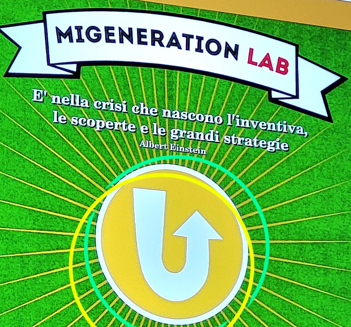 ginugiola's tweet photo. #MiGenerationLab
✳️è nella #crisi che nascono #inventiva #scoperte
grandi #strategie
#Einstein✳️
#SocialDigitalInnovation
#ExperimentalLearning
#foodandbooksharing
#abitarecollaborativo #sostenibilecircolare
#FabLab #GEV
@VivMilano @lucarallo
@franco_sala @franciungaro @alelomi https://t.co/SAbTzGw4Gh