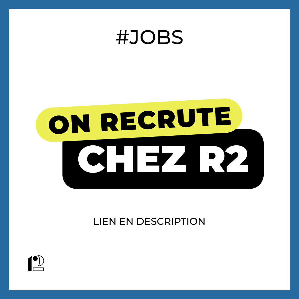 AgenceR2's tweet photo. On recrute de nouveaux profils !
  
- Chef·fe de projet  
- Directeur·trice de clientèle  
- Monteur·euse
- Directeur·trice de production vidéo  
- Assistant·e D.A.F  
- Talent acquisition 

Vous souhaitez rejoindre une agence de création qui donne vie aux idées qui font sens ? https://t.co/DPGFv0jWuf