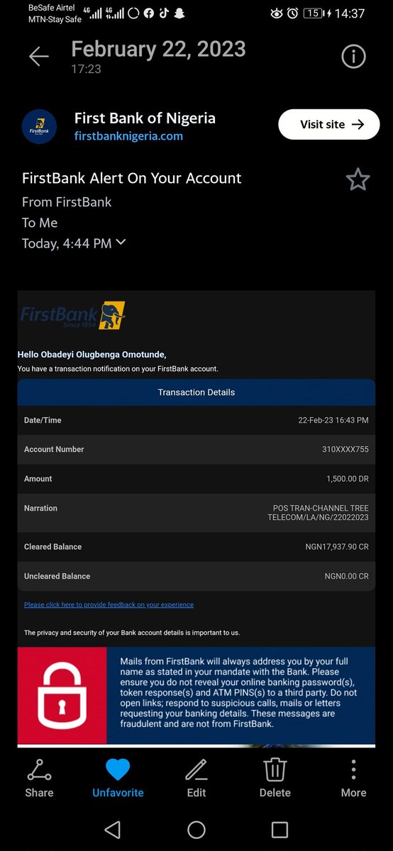 OtunBA_07's tweet photo. @FirstBankngr this is the 2nd failed POS transaction @cenbank https://t.co/6mfQ1cpbZo