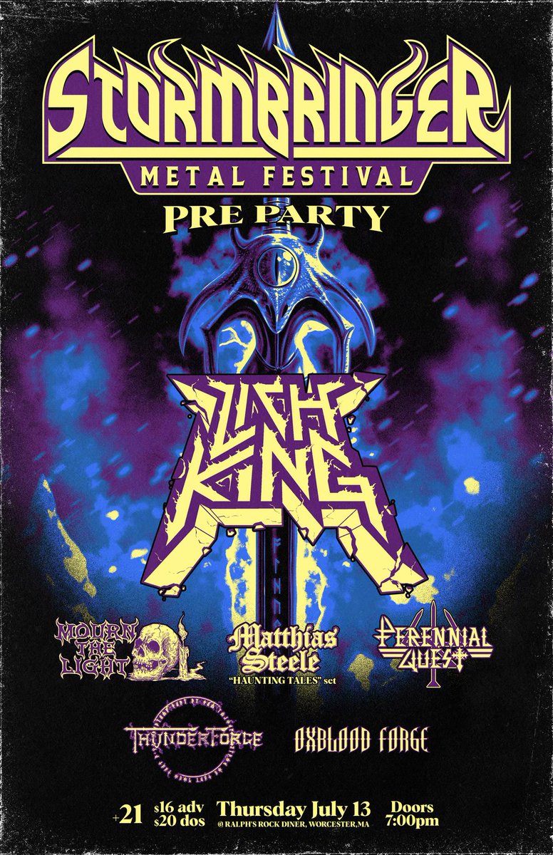 ThunderforgeMA's tweet photo. Hey, we're playing a show after over three years of not doing that!

Thursday July 13
Stormbringer Fest Preparty

@LichKingMetal 
@Mourn_the_Light 
Matthias Steele
Perennial Quest
Us!
@oxbloodforge https://t.co/GSNbH9NzNV
