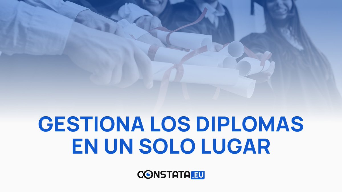 Simplifica el proceso de emisión y verificación 🔐 de #Diplomas, y protege tu #InstituciónEducativa contra fraudes. 🚀

¡Solicita una demo hoy mismo en hola@constata.eu y descubre cómo podemos ayudarte a modernizar la gestión de tus diplomas! 📚