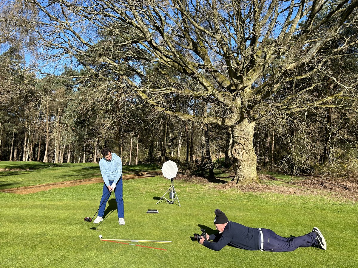 TheMickWeston's tweet photo. Glorious day @WoburnGC with @dangrieve &amp; @Golfsnappper - I do love a black lab https://t.co/GVV8TZg42n