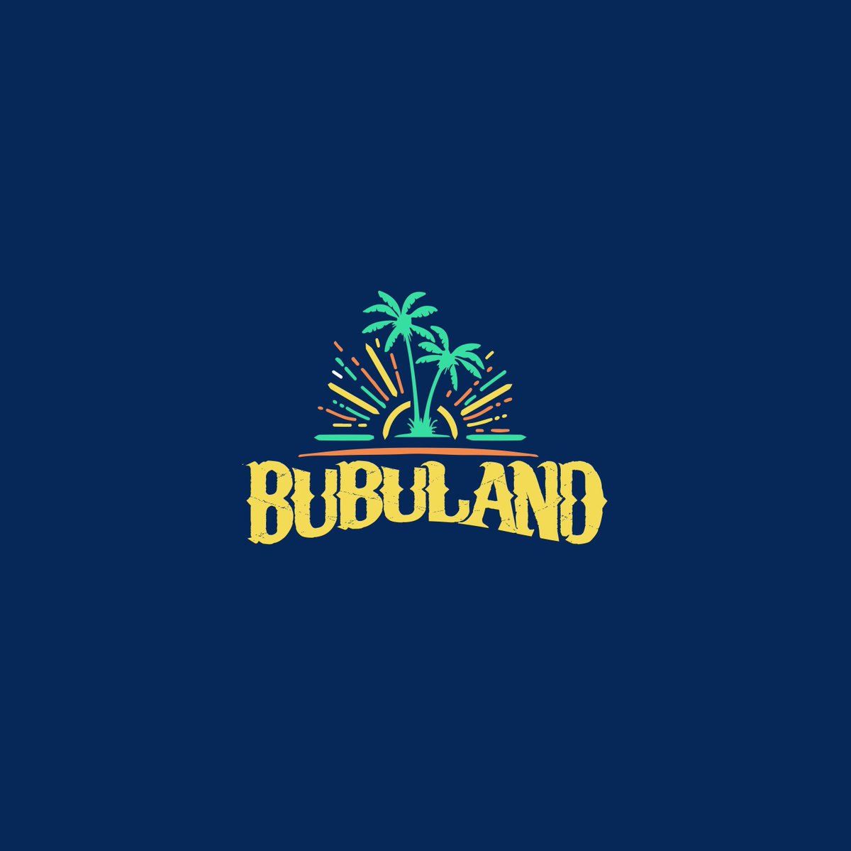 Tunchiii3's tweet photo. Did a thing 🌴⛱️ Excerpts from a proposed visual identity for Bubuland. Apparently this was done under pressure😮‍💨, had to come up with solid concepts within a few hours https://t.co/cmqf6IiRyg