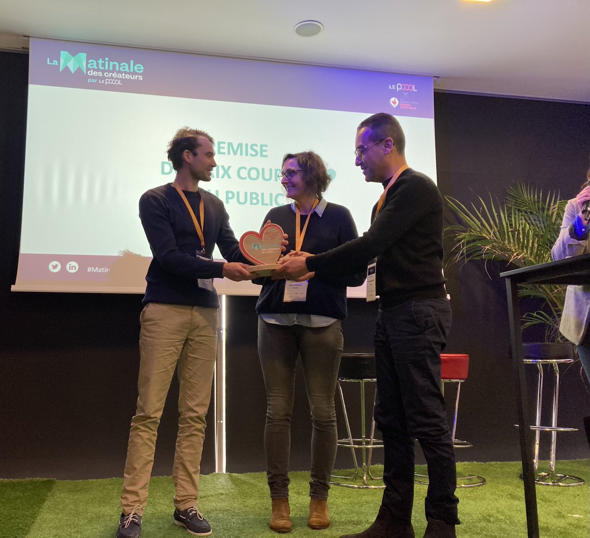 Le_Poool's tweet photo. 👏 Bravo aux 18 startups qui ont pitché à la Matinale des créateurs ! Votre ambition et votre énergie ont été source d’inspiration pour bon nombre d’entre nous 🤗
RDV le 11/05 au Poool pour la prochaine Matinale sur le #BilanCarbone 👉https://t.co/zZWhJdTyJ4 #MatinalesLePoool https://t.co/Yv7KIgj1BX