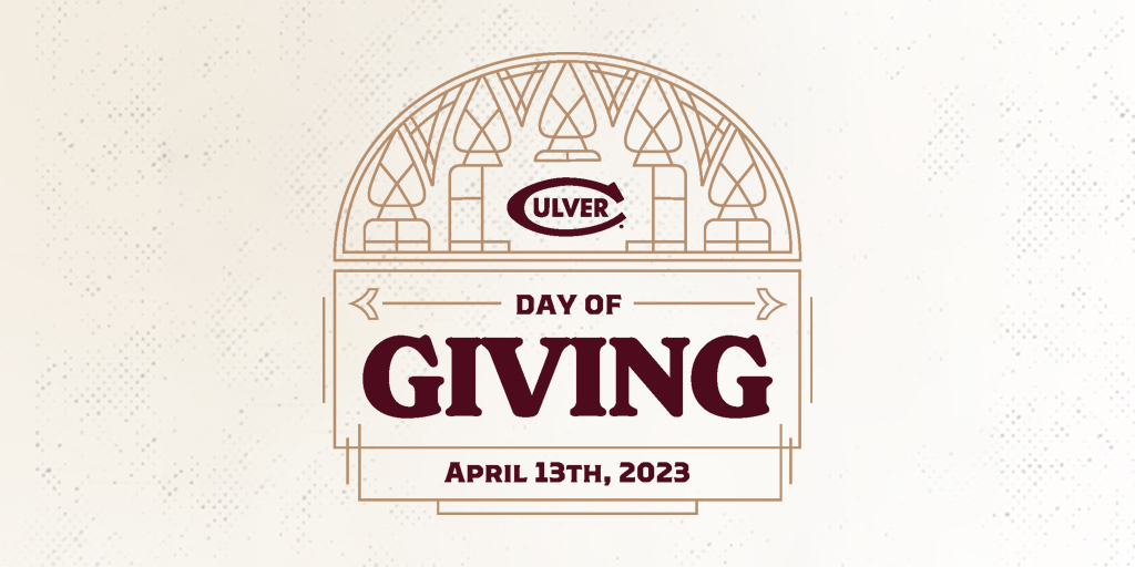 Today is Culver's Day of Giving! We invite all Culver alumni and alumnae, parents, faculty, staff, and friends to join together to celebrate the traditions that make Culver a special place for its young leaders in the making. 

Make your 🎁 today: culver.org/dayofgiving-tw