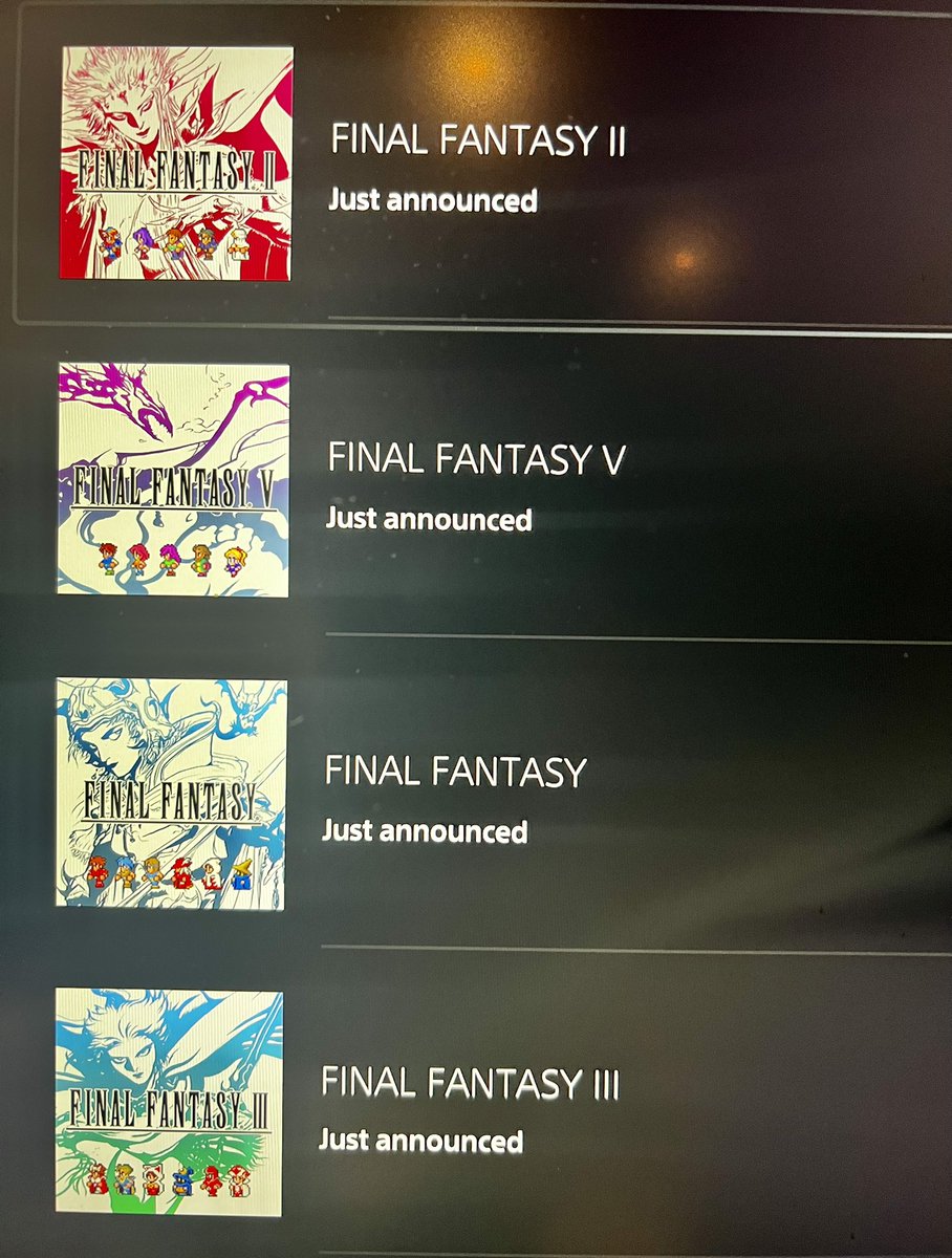 RobertoSpad's tweet photo. So I guess in between working I’m just going ripping FF1-6 Remastered SOON https://t.co/t6M4i6sTlB