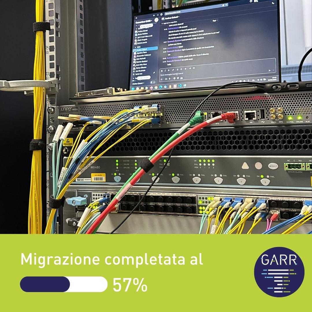 ReteGARR's tweet photo. 🚀La nuova infrastruttura di rete GARR-T supera la metà del suo completamento e raggiunge le città di Genova, Torino, Pisa, Firenze e Roma.
Oltre 14 Terabit per secondo la capacità di dorsale oggi disponibile!
👉https://t.co/50J8SJKXVS
#garrt #terabit https://t.co/eaiuHadKgE
