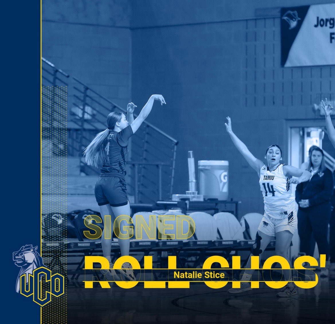 UCOWBB's tweet photo. Committed!  Natalie Stice!  Welcome to the Broncho family! https://t.co/RDCudRWaZo