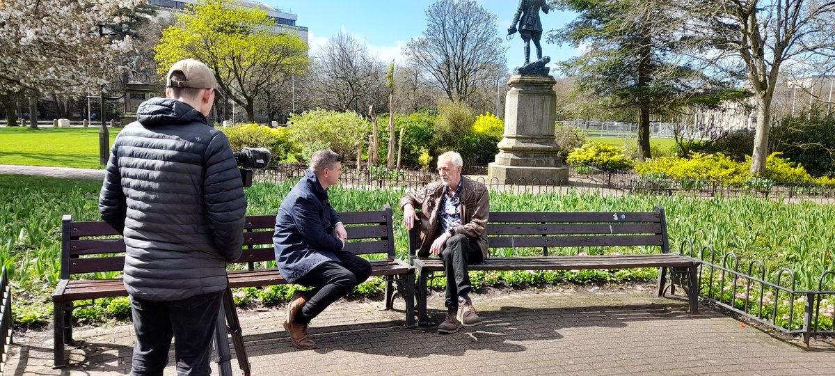 Kaleidoscope68's tweet photo. Great to hear @ITVDean take a keen interest in discussions with Rick from @CyfleCymru &amp; @Dechrau_Newydd Manager Tony about the impact of the #CostOfLivingCrisis on #ServiceUsers of drug and alcohol services across #Wales.

Tune in to @ITVWales at 6pm tonight for the full story. https://t.co/UdgMc7sO3Y